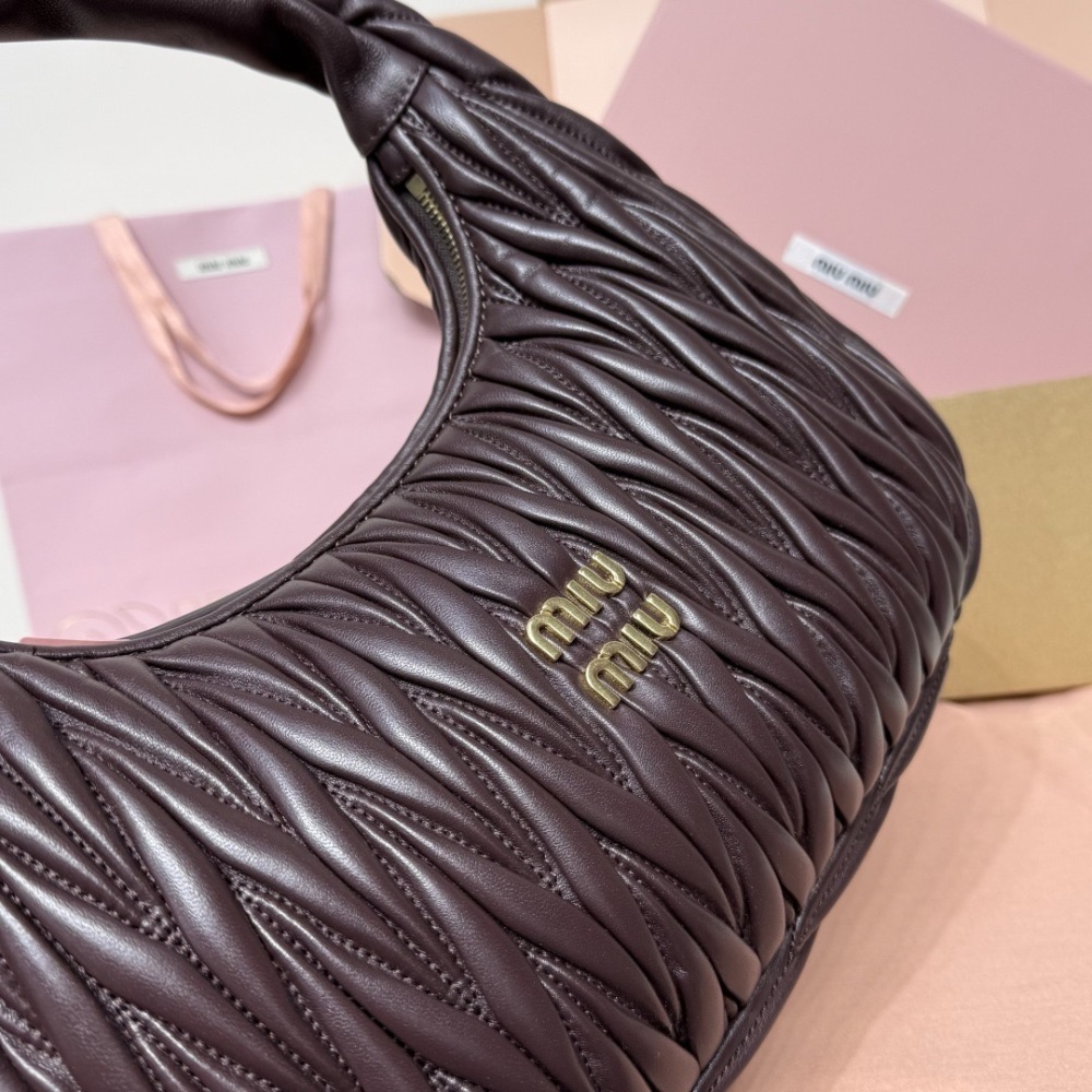 MIU MIU WANDER MATELASSÉ HOBO BAG