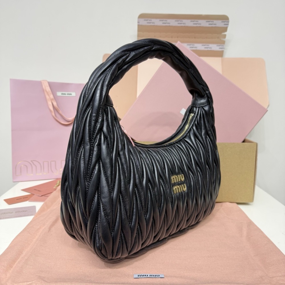 MIU MIU WANDER MATELASSÉ HOBO BAG