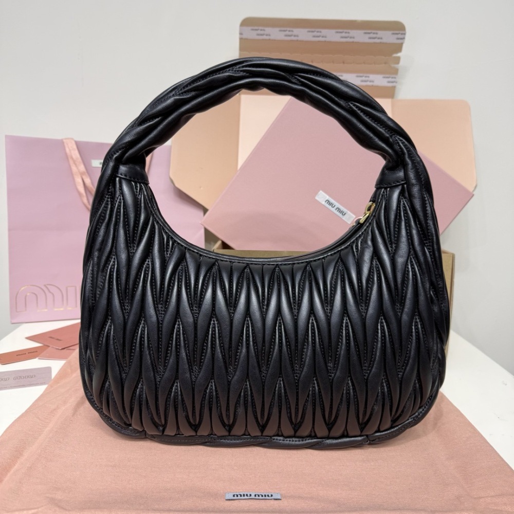 MIU MIU WANDER MATELASSÉ HOBO BAG
