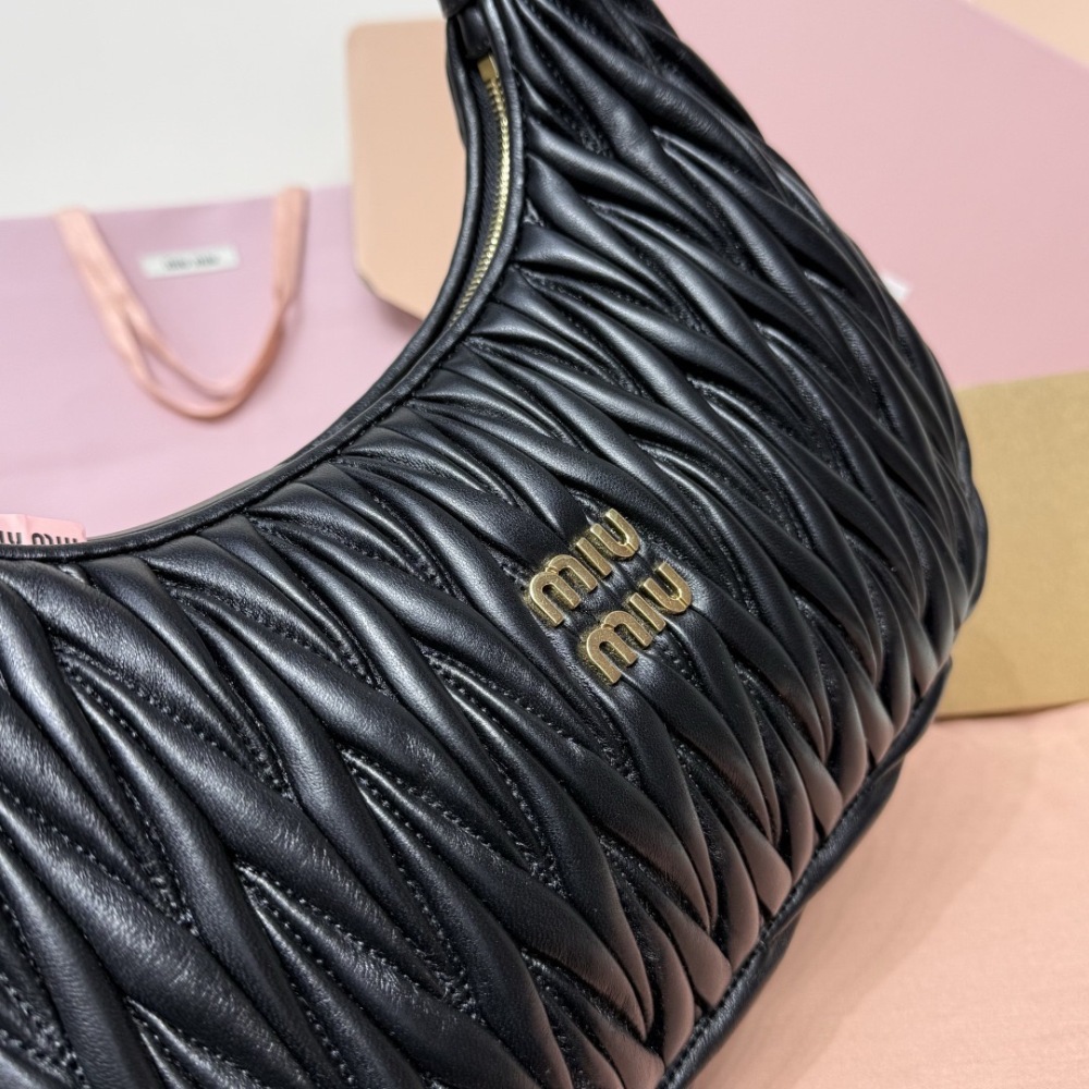 MIU MIU WANDER MATELASSÉ HOBO BAG
