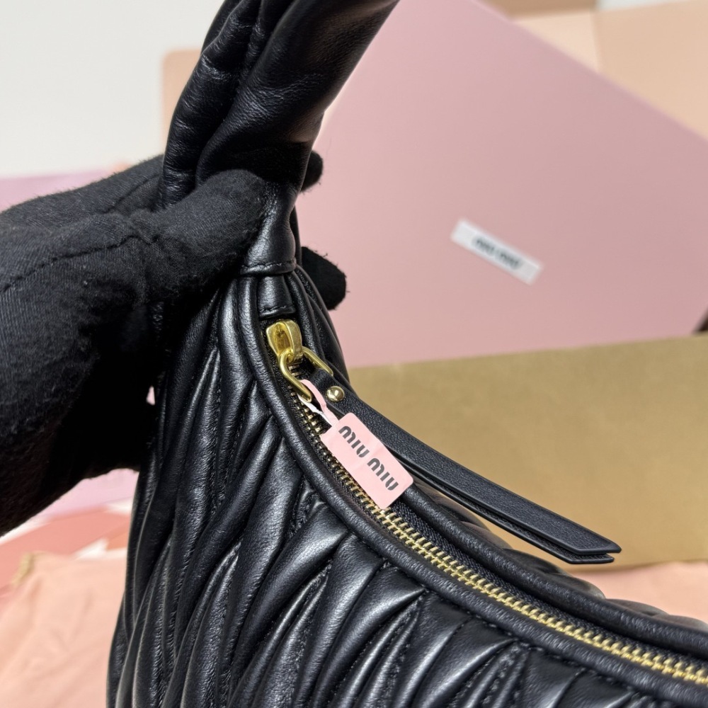 MIU MIU WANDER MATELASSÉ HOBO BAG