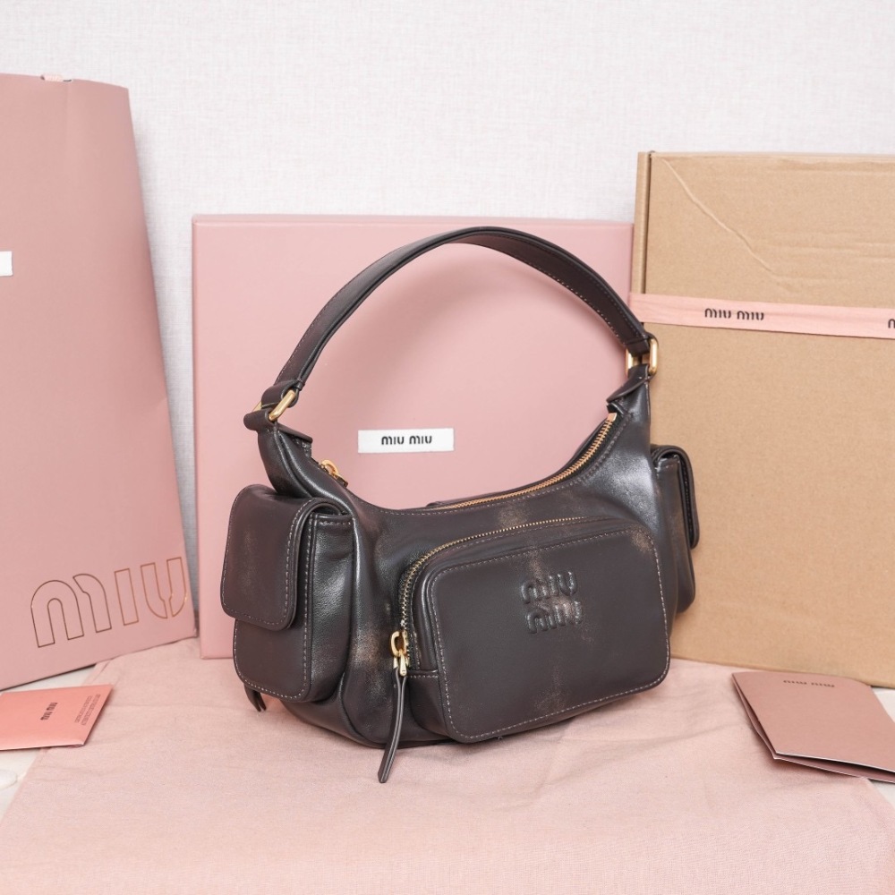 MIU MIU NAPPA LEATHER POCKET BAG