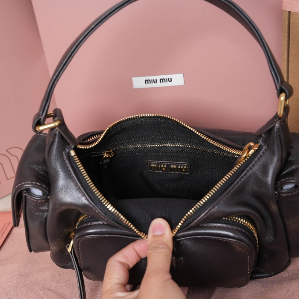 MIU MIU NAPPA LEATHER POCKET BAG