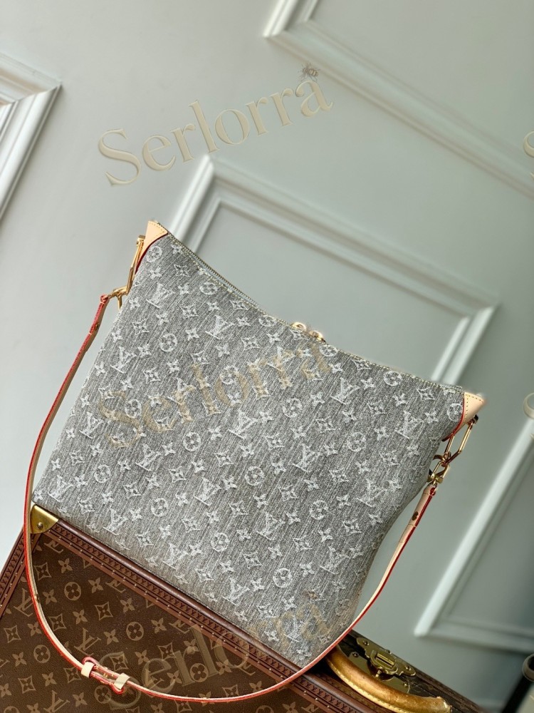 LOUIS VUITTON DENIM COUSSIN HOBO MM