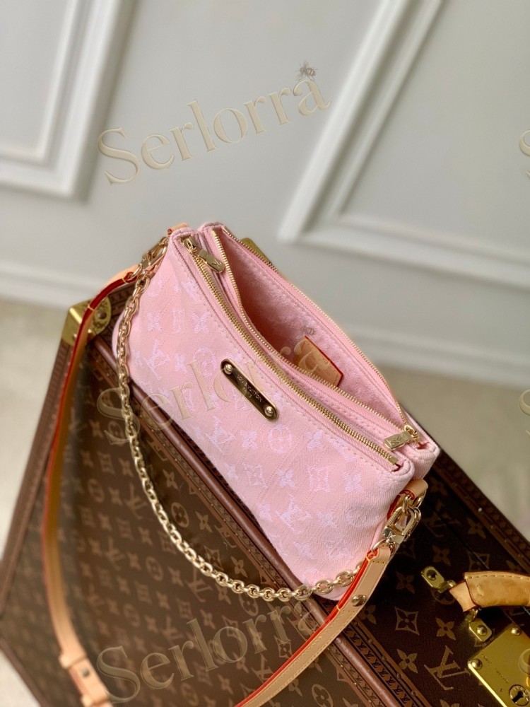 LOUIS VUITTON DENIM LIV POCHETTE