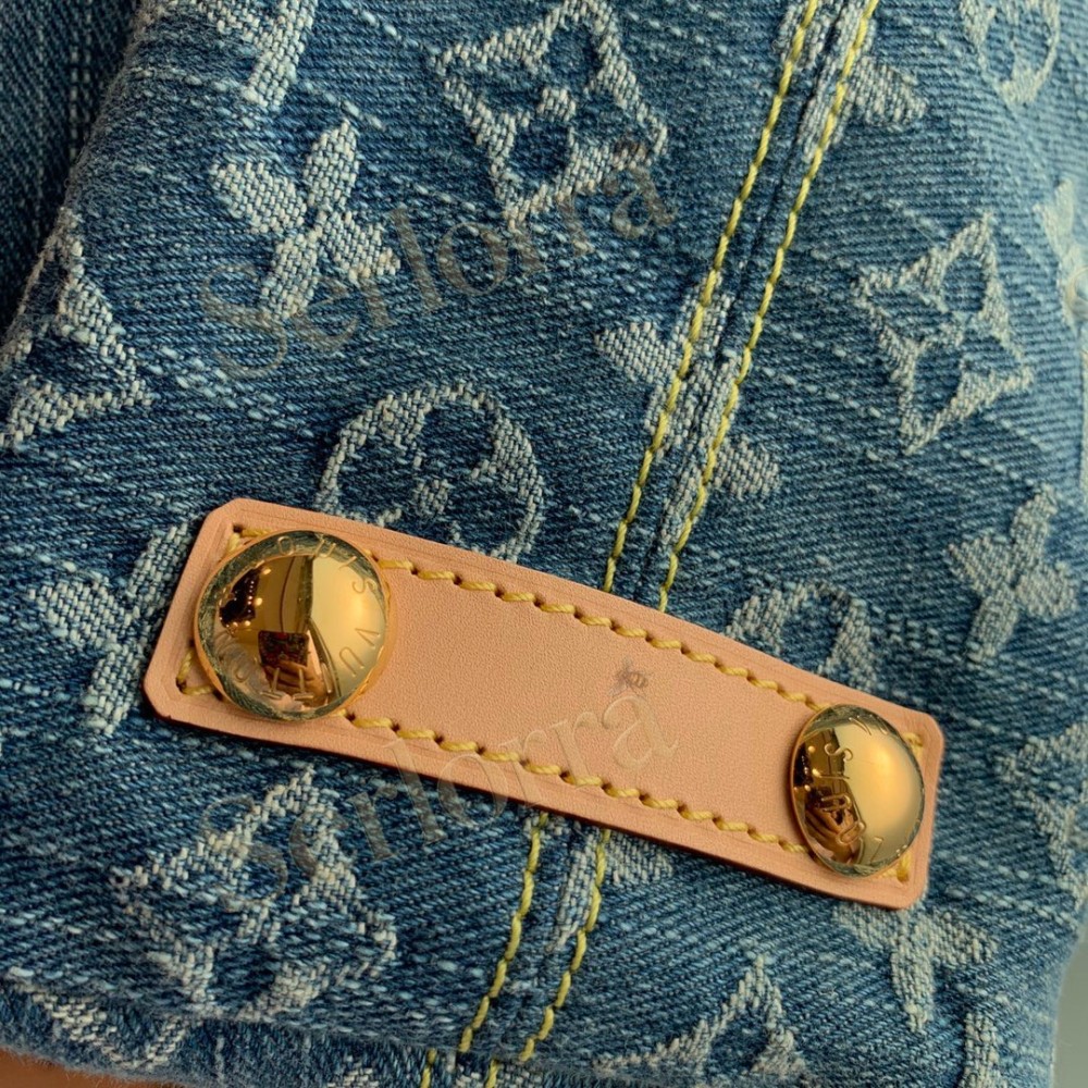 LOUIS VUITTON DENIM MONOGRAM BAGGY PM SHOULDER BAG