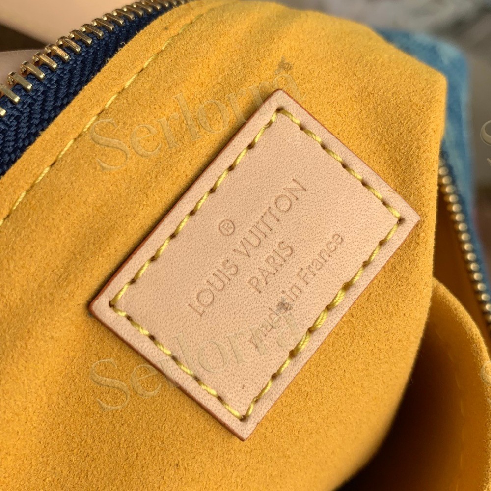 LOUIS VUITTON DENIM MONOGRAM BAGGY PM SHOULDER BAG