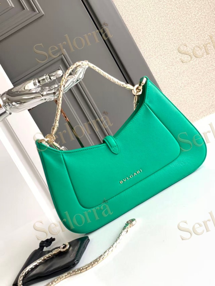 BVLGARI SERPENTI BAIA SMALL CALFSKIN SHOULDER BAG