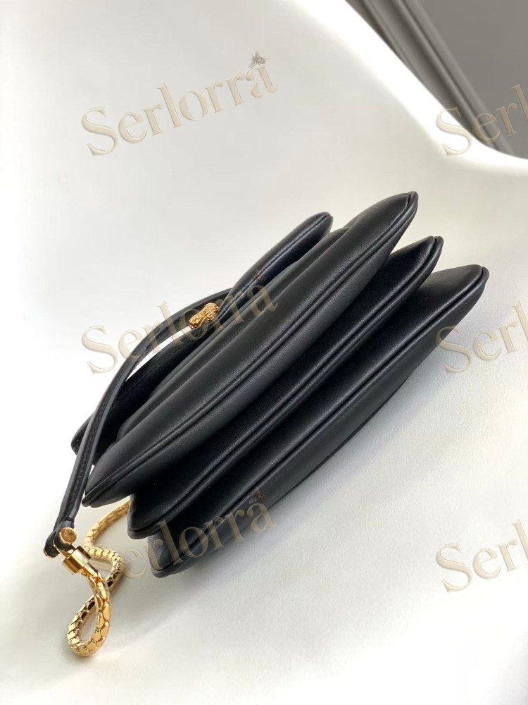 BVLGARI SERPENTI REVERSE SMALL CALFSKIN SHOULDER BAG