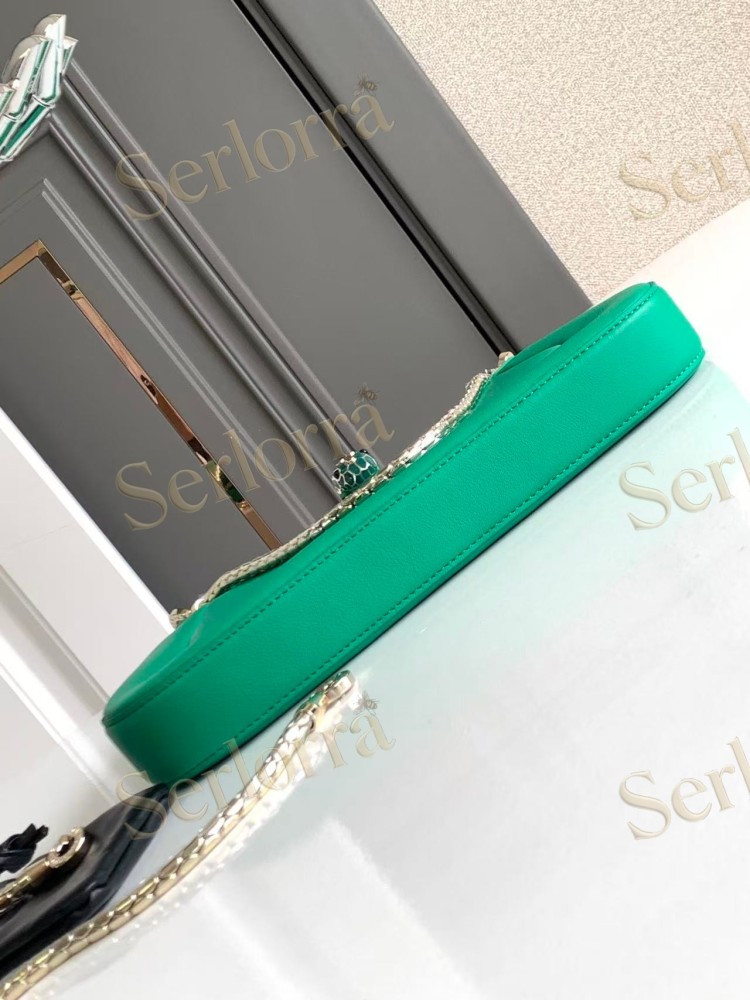 BVLGARI SERPENTI BAIA SMALL CALFSKIN SHOULDER BAG