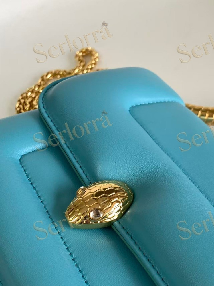 BVLGARI x MARY KATRANTZOU LAMBSKIN TOP HANDLE BAG
