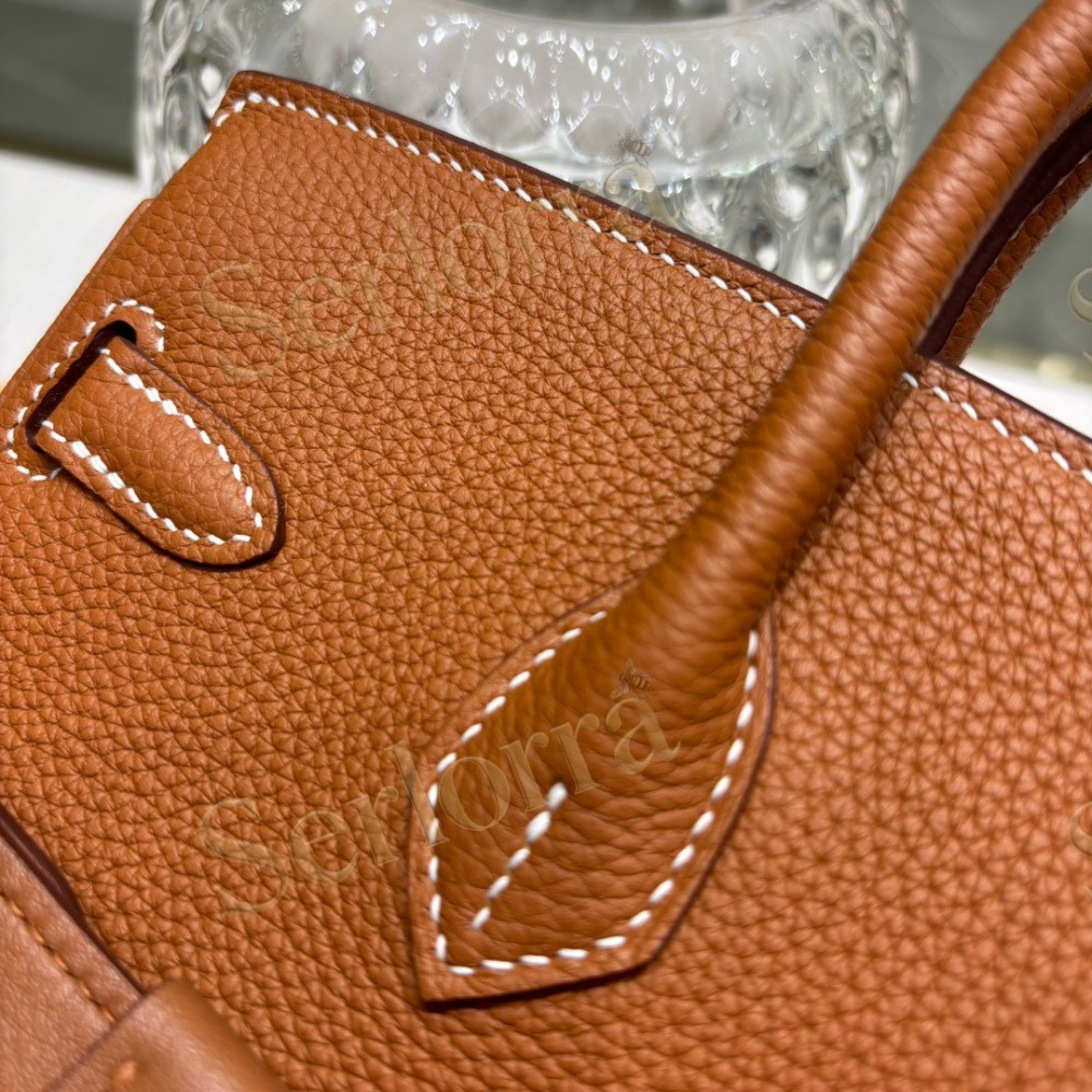 HERMES BIRKIN 25 TOGO LEATHER WITH PALLADIUM HARDWARE