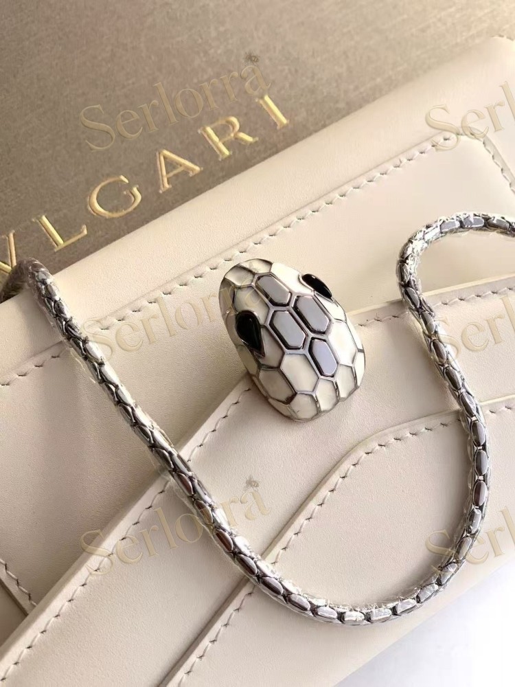 BVLGARI SERPENTI FOREVER CALFSKIN WALLET ON CHAIN