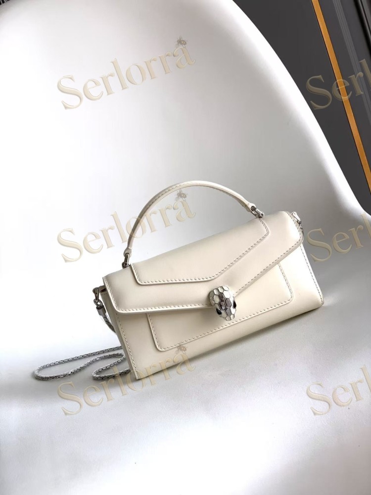 BVLGARI SERPENTI FOREVER CALFSKIN WALLET ON CHAIN