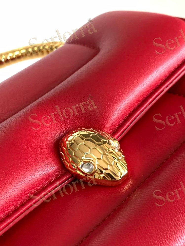 BVLGARI x MARY KATRANTZOU LAMBSKIN TOP HANDLE BAG