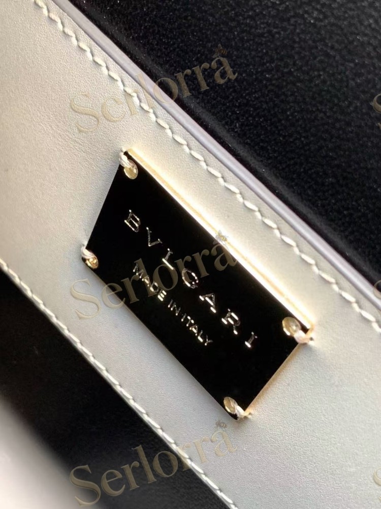 BVLGARI SERPENTINE MINI CRYSTAL-EMBELLISHED SPARKLING SUEDE TOP HANDLE BAG