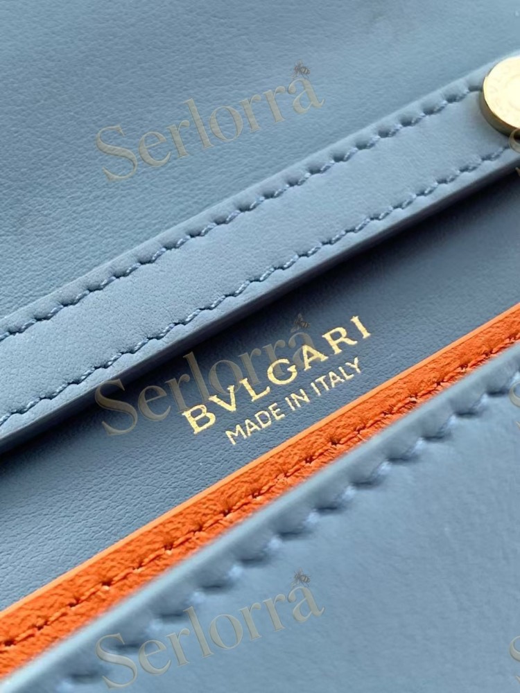 BVLGARI LOGO CALFSKIN WALLET ON CHAIN