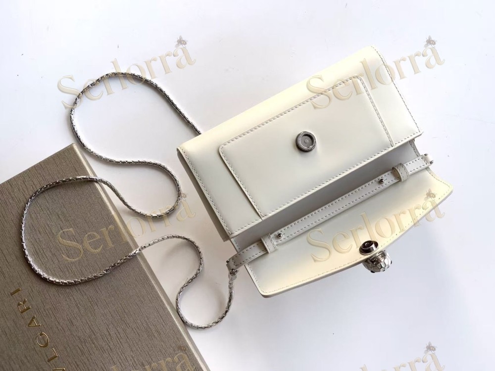 BVLGARI SERPENTI FOREVER CALFSKIN WALLET ON CHAIN
