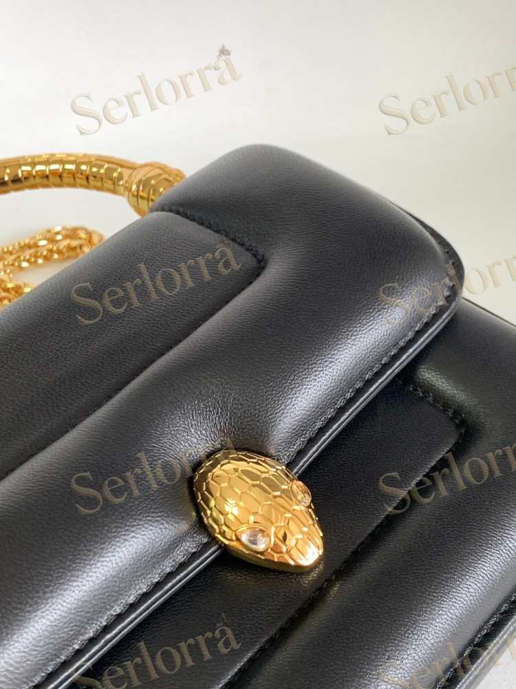 BVLGARI x MARY KATRANTZOU LAMBSKIN TOP HANDLE BAG