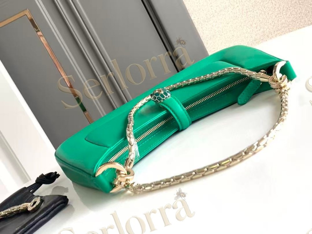 BVLGARI SERPENTI BAIA SMALL CALFSKIN SHOULDER BAG