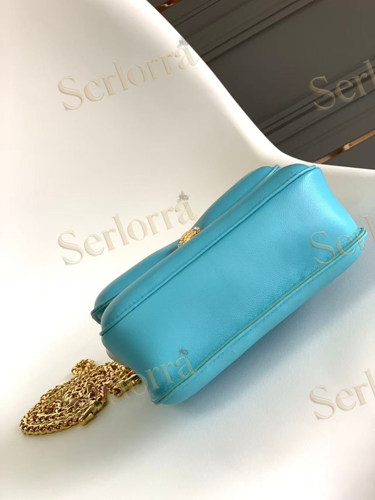 BVLGARI x MARY KATRANTZOU LAMBSKIN TOP HANDLE BAG
