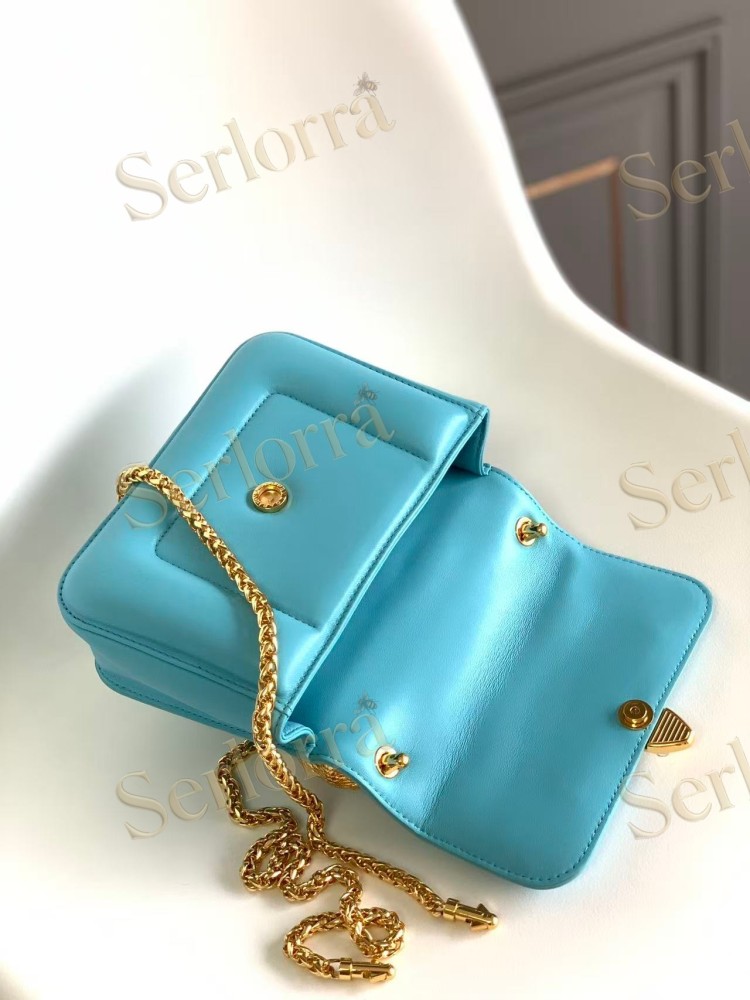 BVLGARI x MARY KATRANTZOU LAMBSKIN TOP HANDLE BAG