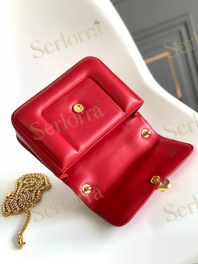 BVLGARI x MARY KATRANTZOU LAMBSKIN TOP HANDLE BAG