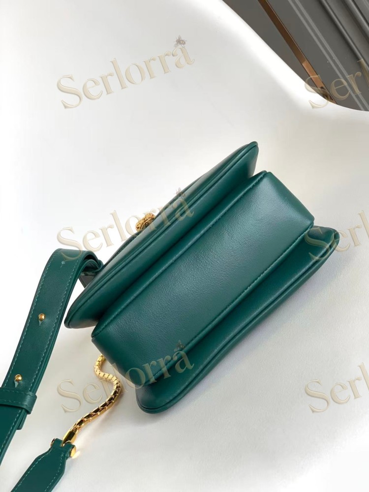 BVLGARI SERPENTI REVERSE SMALL CALFSKIN TOP HANDLE BAG