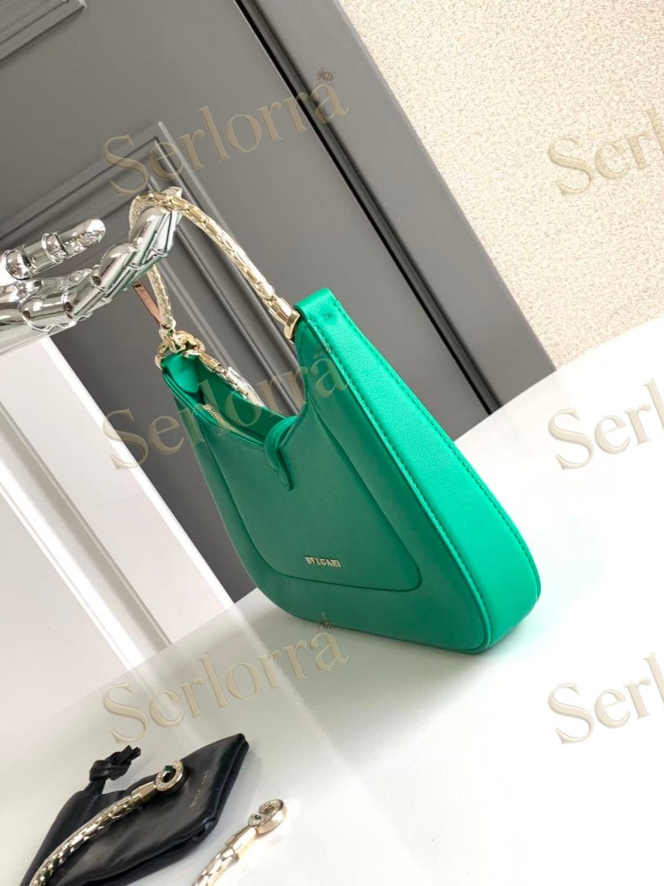BVLGARI SERPENTI BAIA SMALL CALFSKIN SHOULDER BAG