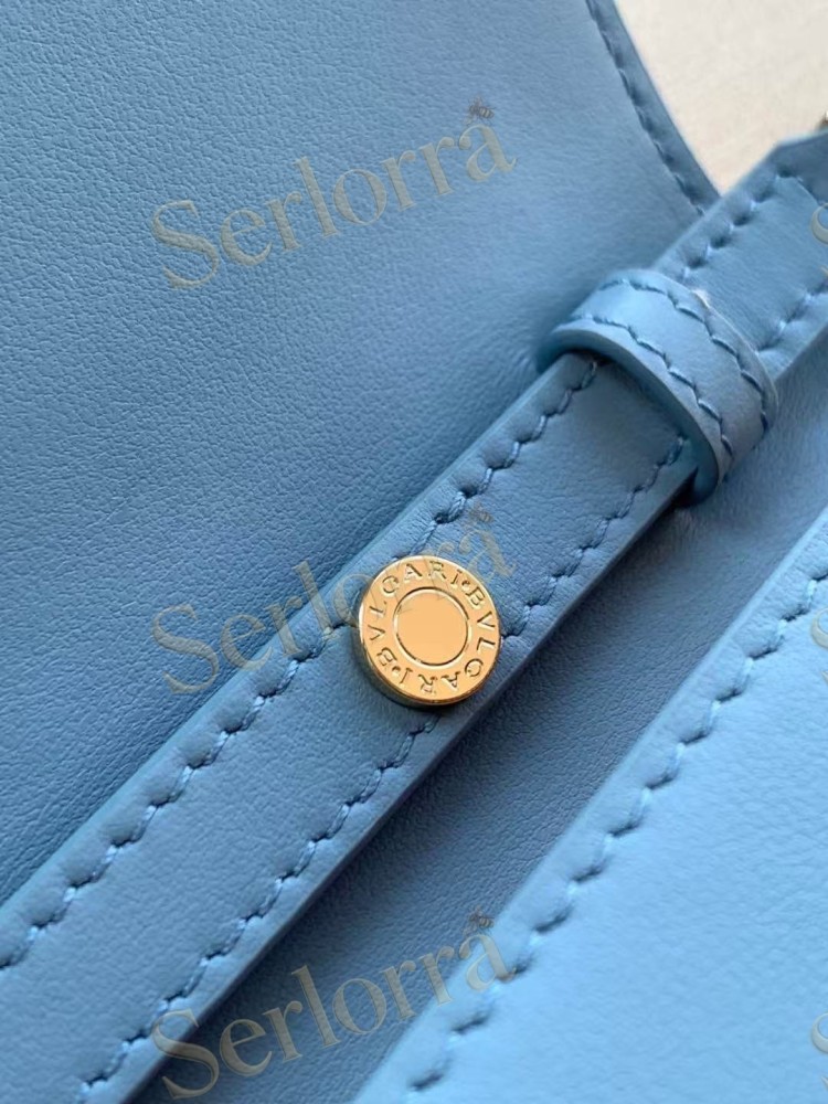 BVLGARI LOGO CALFSKIN WALLET ON CHAIN