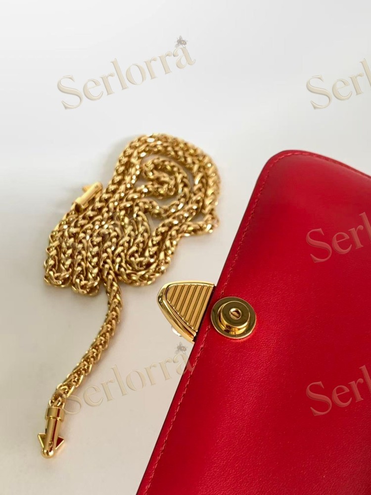 BVLGARI x MARY KATRANTZOU LAMBSKIN TOP HANDLE BAG