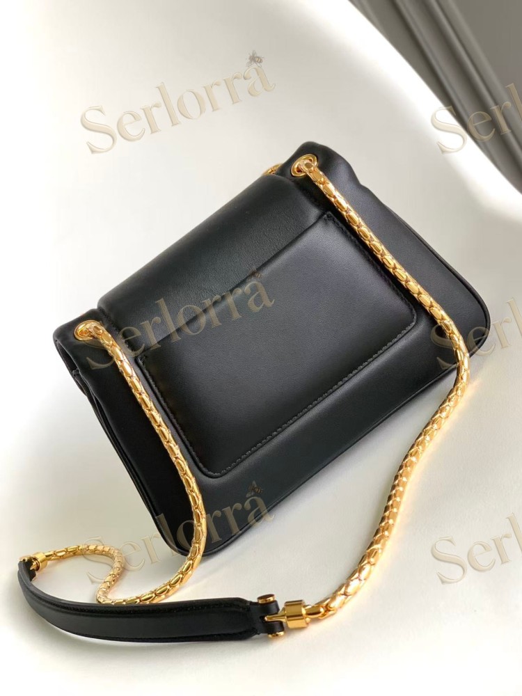 BVLGARI SERPENTI REVERSE SMALL CALFSKIN SHOULDER BAG