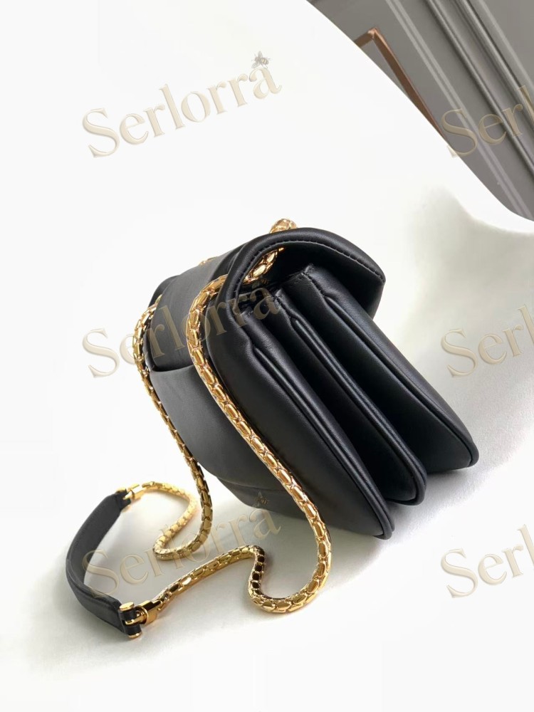 BVLGARI SERPENTI REVERSE SMALL CALFSKIN SHOULDER BAG