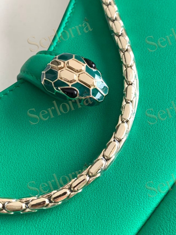 BVLGARI SERPENTI BAIA SMALL CALFSKIN SHOULDER BAG