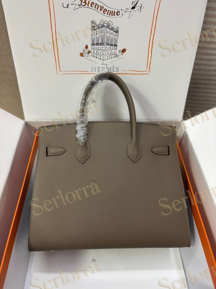 HERMES BIRKIN 30 EPSOM LEATHER IN GRIS ASPHALTE (ASPHALT GREY) WITH GOLD HARDWARE