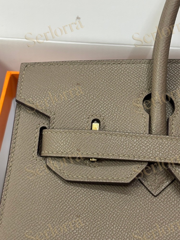 HERMES BIRKIN 30 EPSOM LEATHER IN GRIS ASPHALTE (ASPHALT GREY) WITH GOLD HARDWARE