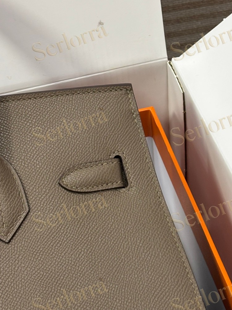 HERMES BIRKIN 30 EPSOM LEATHER IN GRIS ASPHALTE (ASPHALT GREY) WITH GOLD HARDWARE
