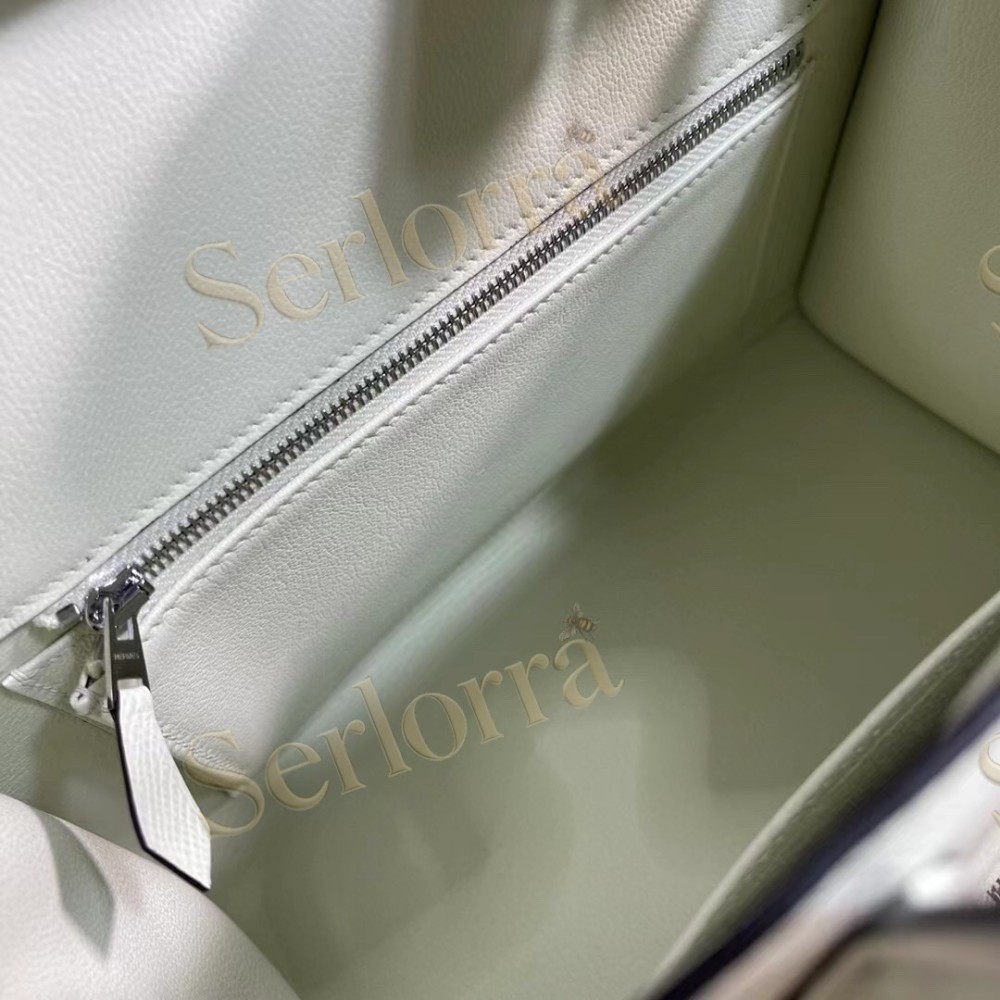 HERMES BIRKIN 25 EPSOM LEATHER IN VERT FIZZ (BUBBLE GREEN) WITH PALLADIUM HARDWARE