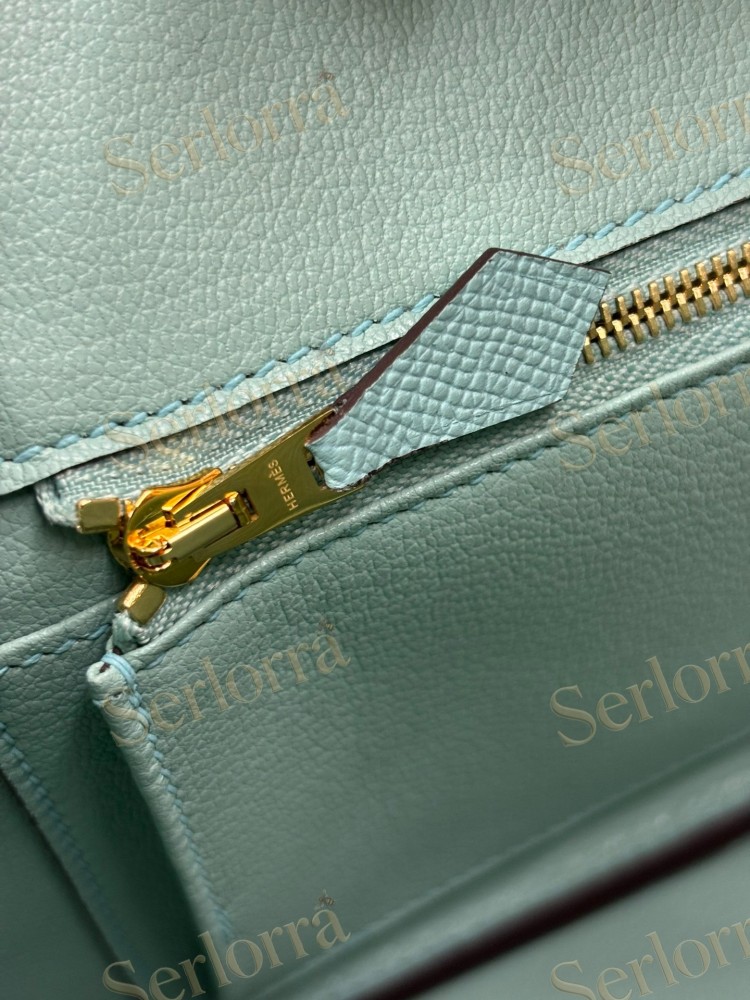 HERMES BIRKIN 25 SPECIAL ORDER (HSS) EPSOM LEATHER IN ROSE POURPRE (ROSE PURPLE) & BLEU ENCRE (INK BLUE) WITH GOLD HARDWARE