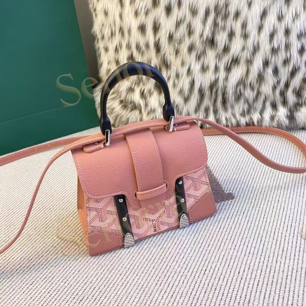 GOYARD JET BLACK NANO BAG