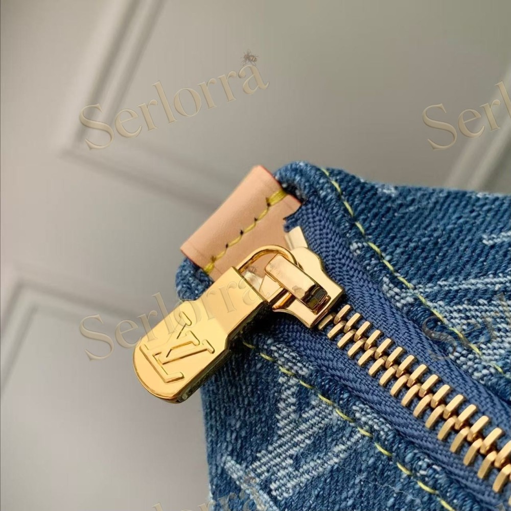 LOUIS VUITTON CRUISER TOILETRY DENIM BAG