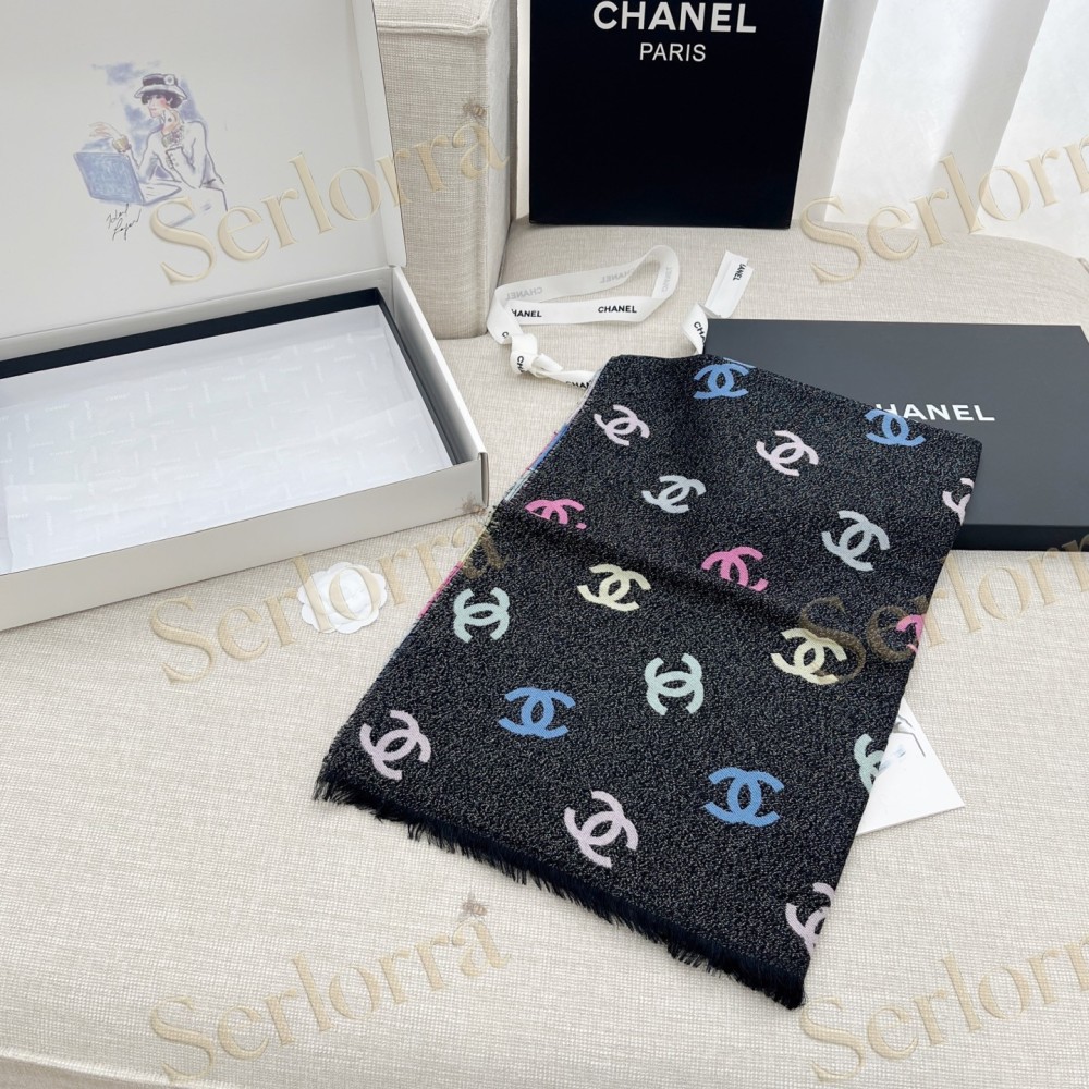 CHANEL RAINBOW SCARF