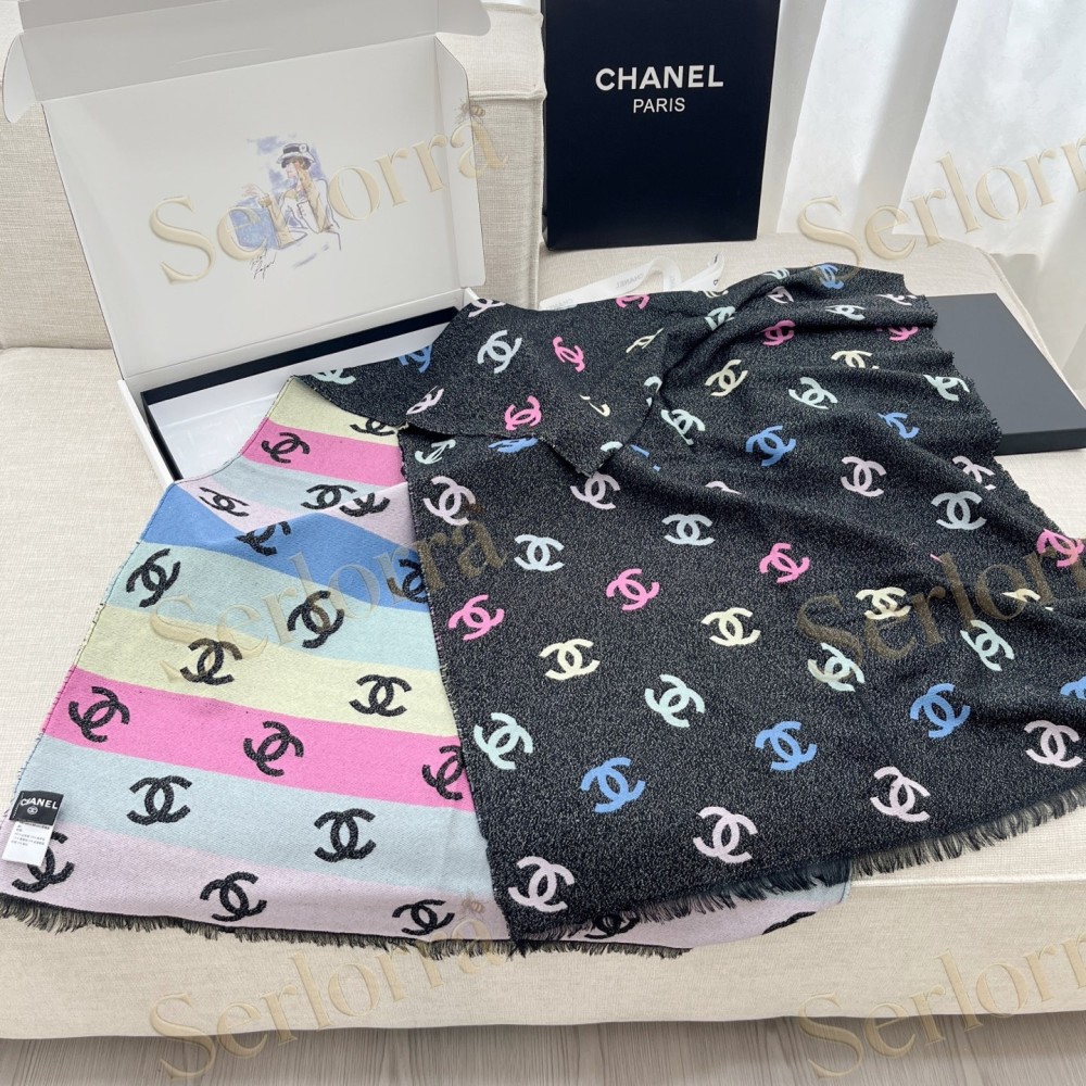 CHANEL RAINBOW SCARF