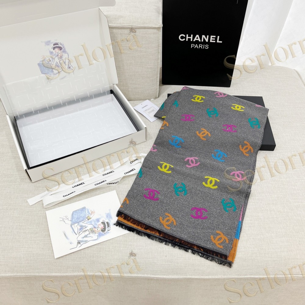 CHANEL RAINBOW SCARF