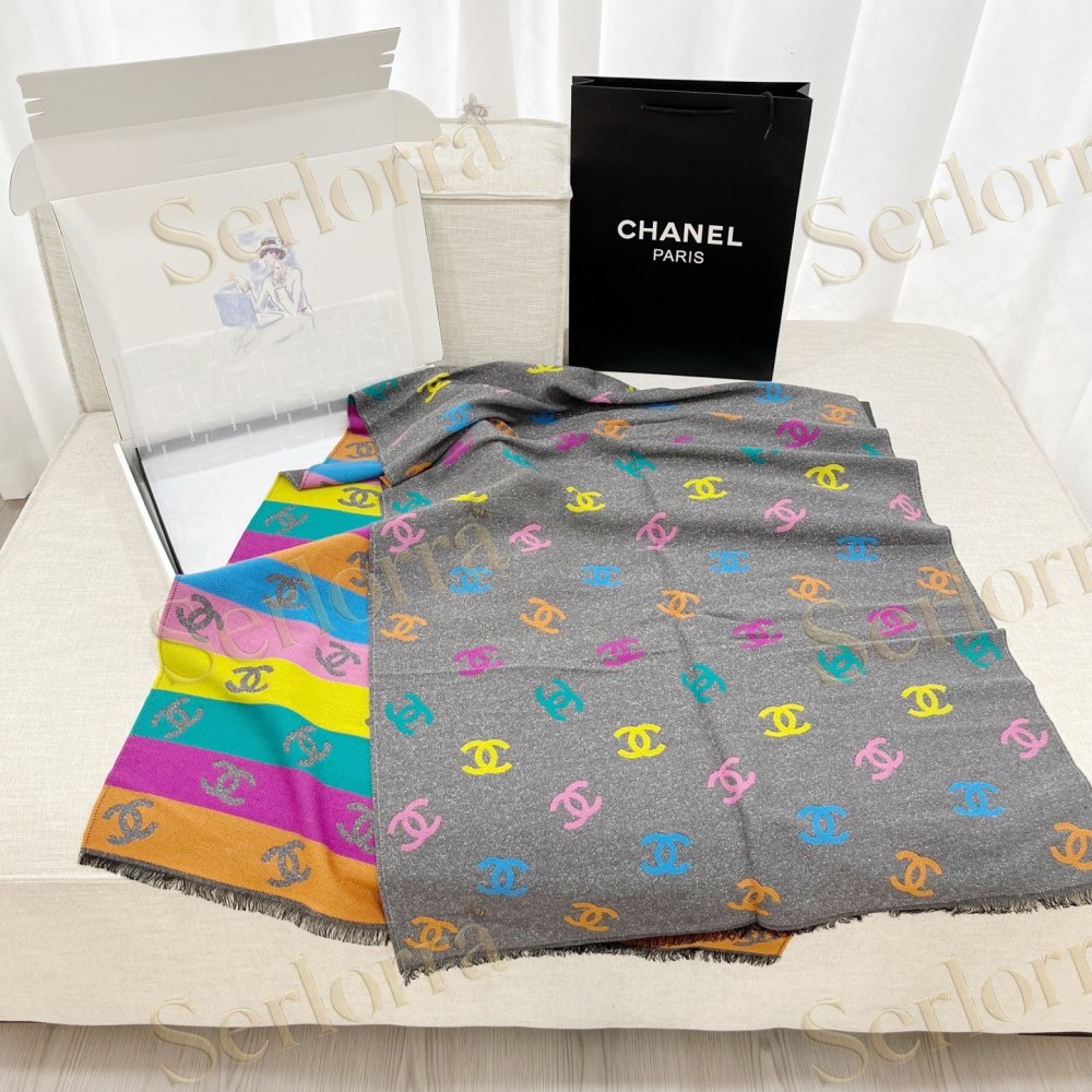 CHANEL RAINBOW SCARF