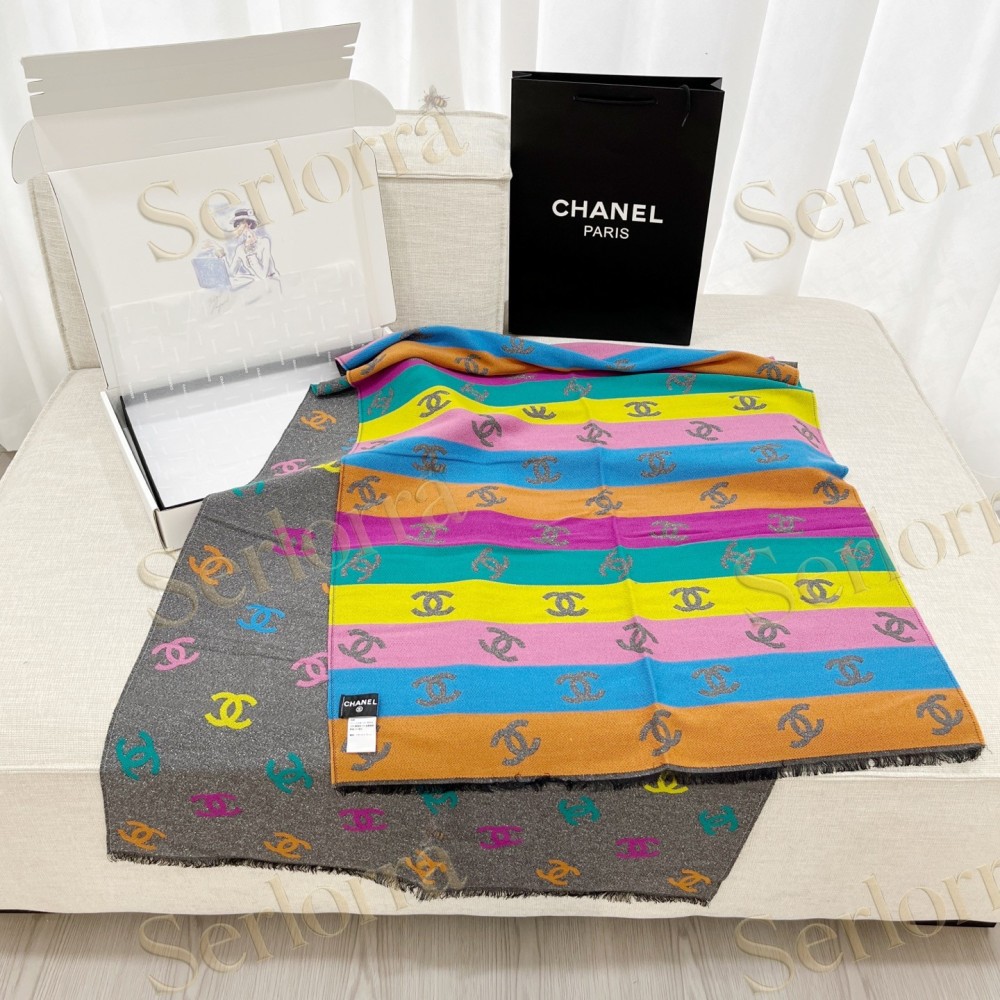 CHANEL RAINBOW SCARF