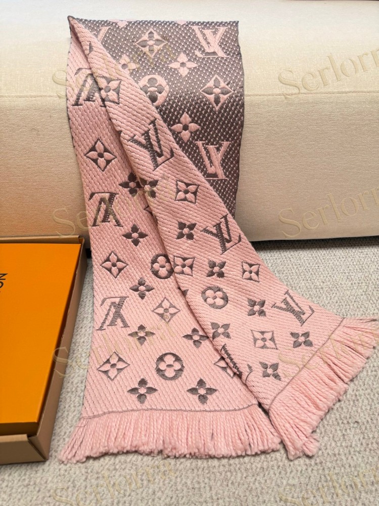 LOUIS VUITTON LOGOMANIA KNITTED SCARF