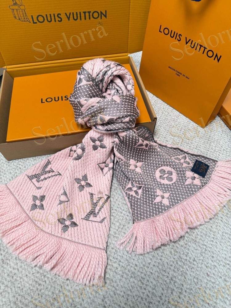 LOUIS VUITTON LOGOMANIA KNITTED SCARF