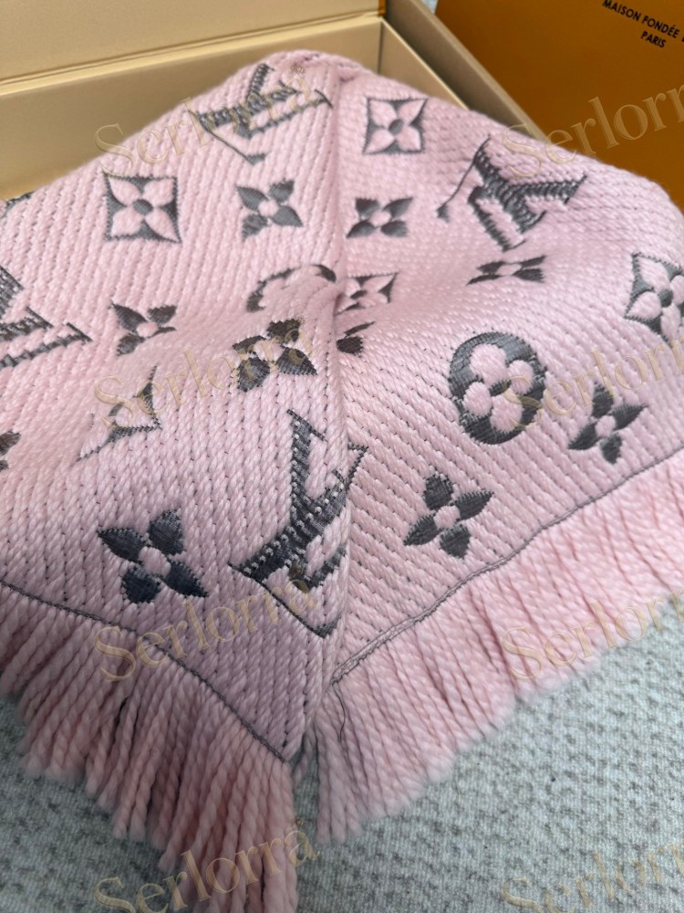 LOUIS VUITTON LOGOMANIA KNITTED SCARF