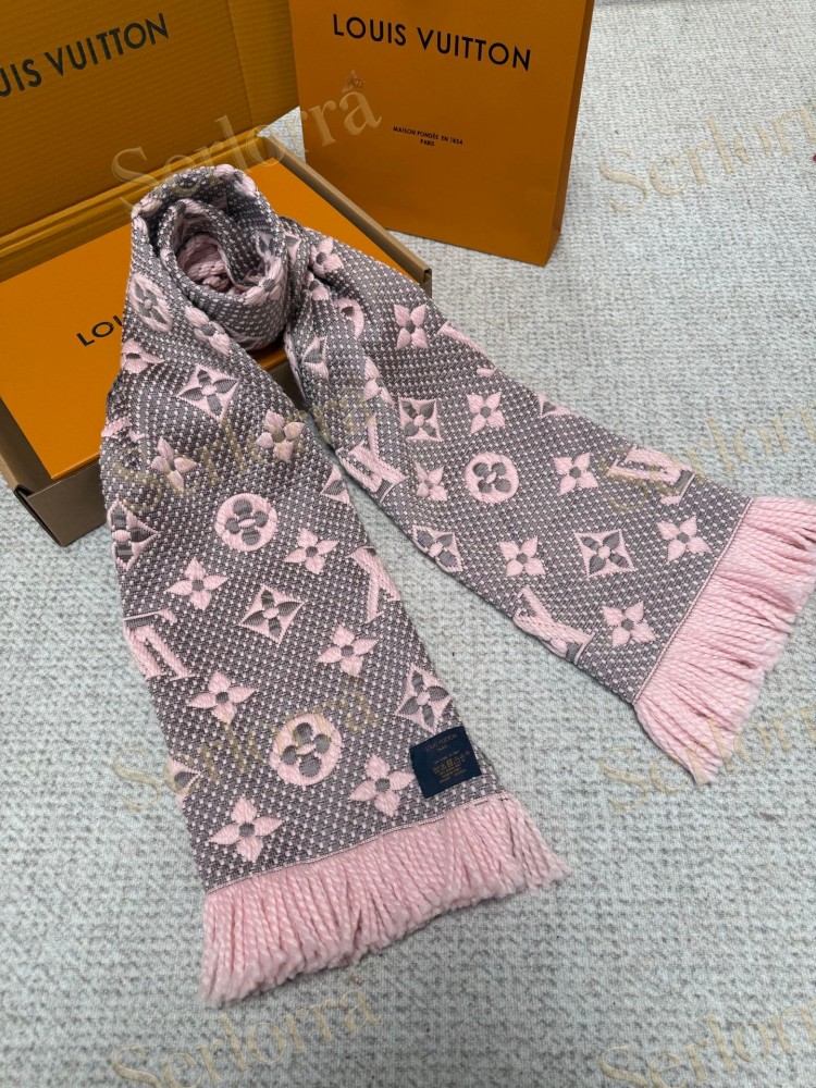 LOUIS VUITTON LOGOMANIA KNITTED SCARF